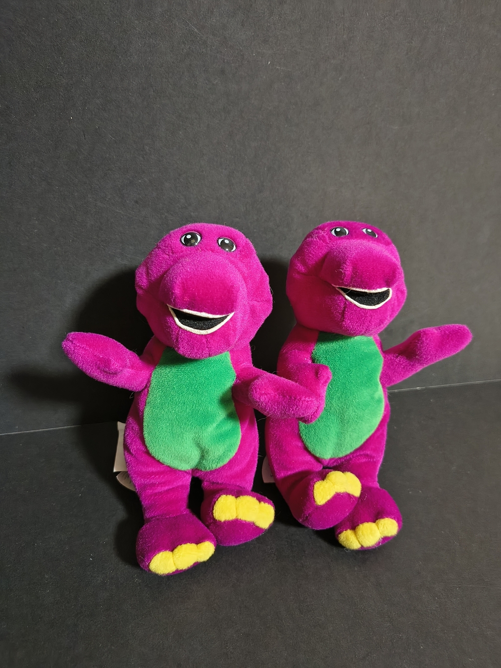 Set of 2 Barney the Dinosaur 7.5" Plush Toy Lyons Group
